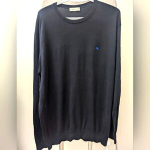 Men's Etro Navy Blue Cotton Sweater - BNWOT 3XL
